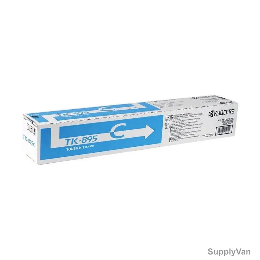 Kyocera Toner Cartridge, TK-895C, 6000 Pages, Cyan