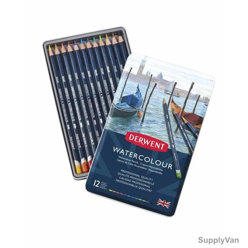 Derwent Watercolor Pencil, RXL32881, Multicolor, 12 Pcs/Pack
