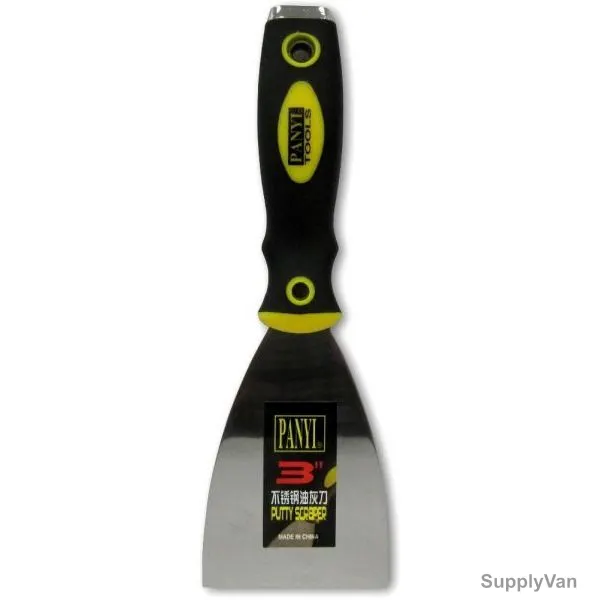Panyi Putty Scraper, SHGT-2-PSCR-3-75, Black and Yellow