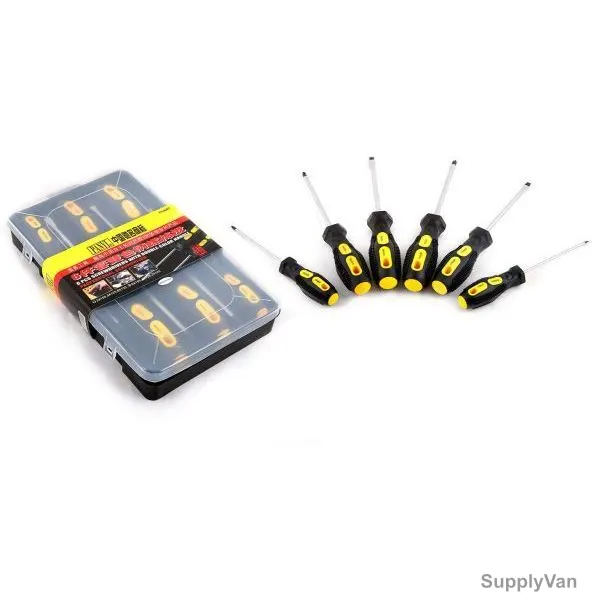 Panyi Screwdriver Set, SH-4-PS-6SET, Yellow and Black, 6 Pcs/Set