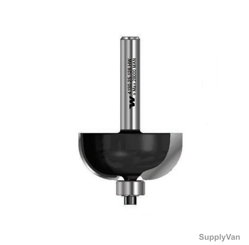 Witox Cove Router Bit With Ball Bearing, 4130.25.128, TC, 25.5 x 12.7MM — image 1