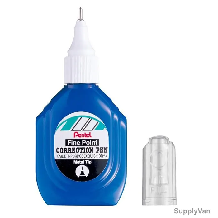 Pentel Multi-Purpose Correction Pen, PE-ZL1S6T, 18ML, Blue, 12 Pcs/Pack