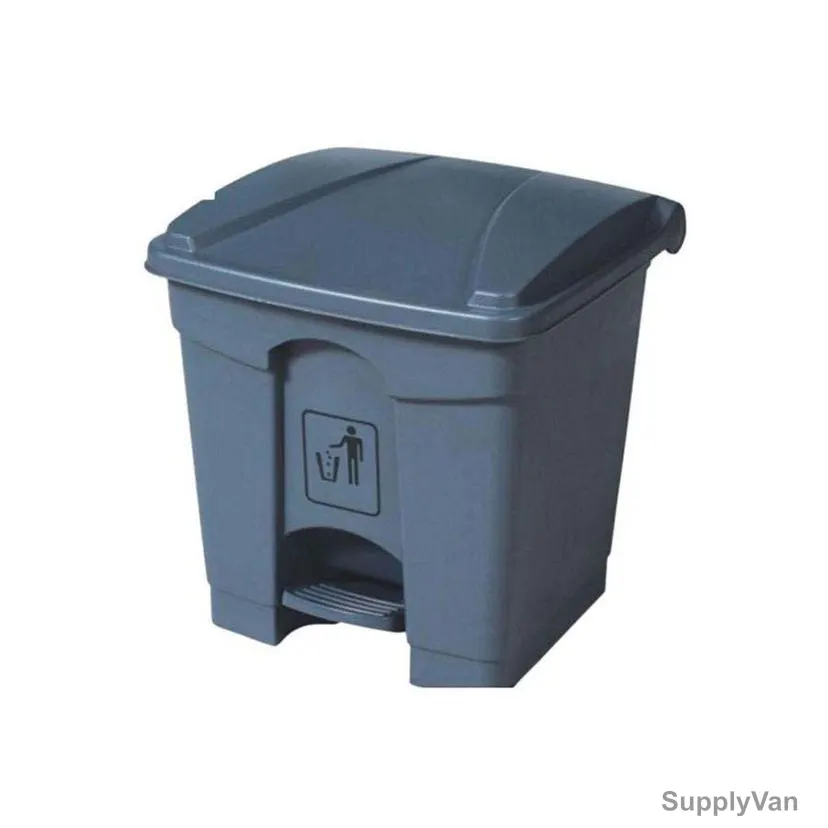 Akc Garbage Bin With Pedal, GC05A-30, Plastic, 30 Ltrs, Grey