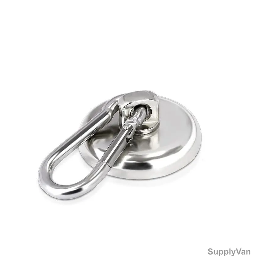 Fpmyb Magnetic Hook, Metal, 32MM Dia, 50 Kg Loading Capacity, Silver — image 1