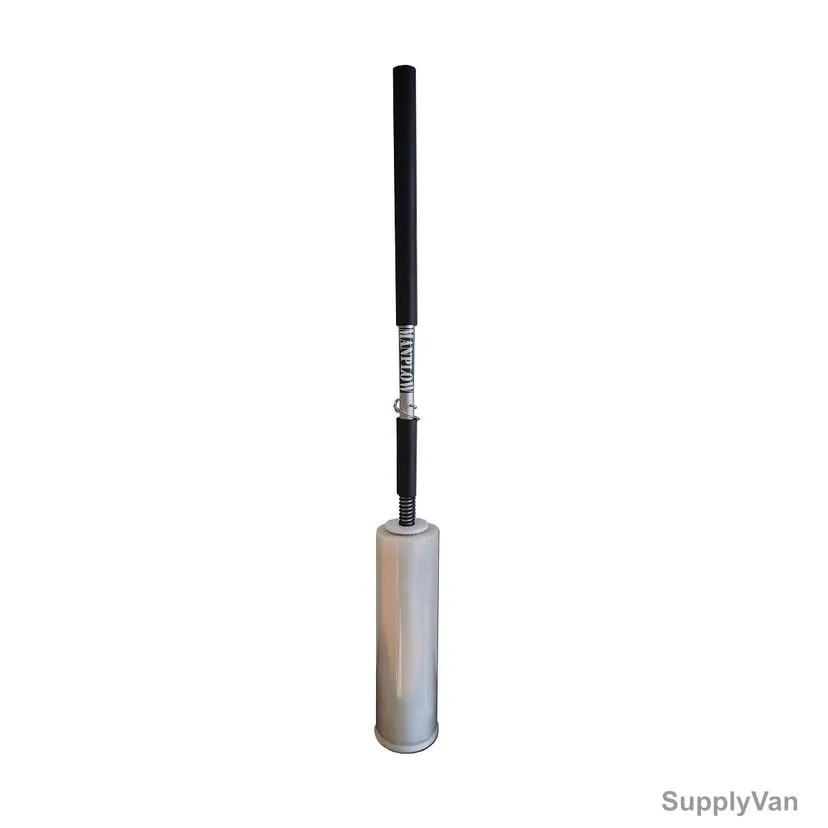 Long Handle Stretch Wrap Dispenser, SWD3400, Metal, 54 Inch Wrap Height, 34 Inch Handle Length