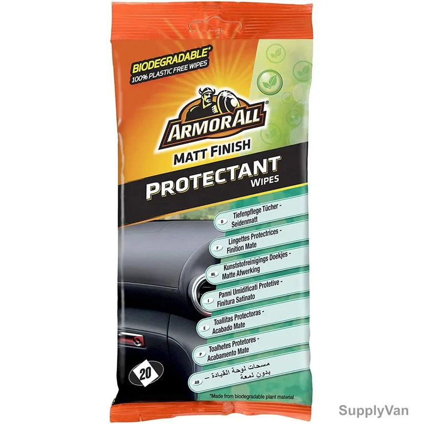 Armor All Car Dashboard Wipes, 35020, Matt Finish, 20 Pcs/Pack — image 1