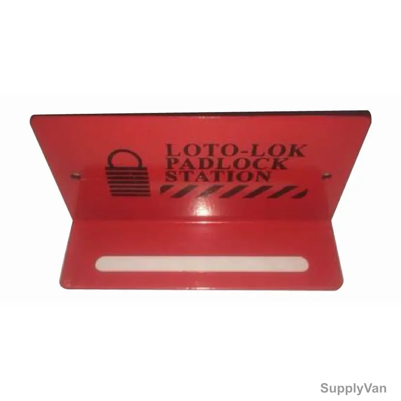 Loto-Lok Padlock Cabinet, PS-HANG6, 6 Locks, 40 x 140MM, Red