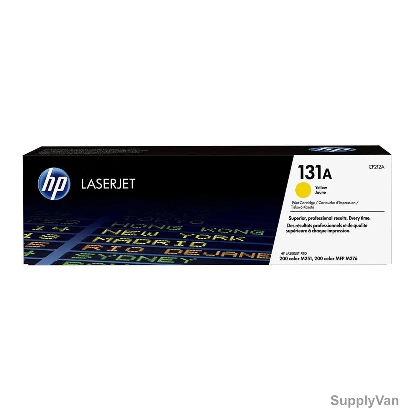 HP Original LaserJet Toner Cartridge, CF212A, 131A, Yellow
