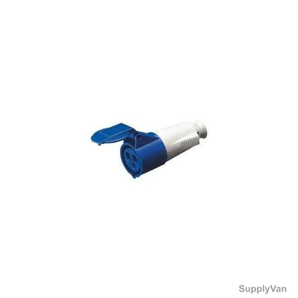 Gewiss Straight Connector, GW62016, IP44, 32A, 3P+E, Blue
