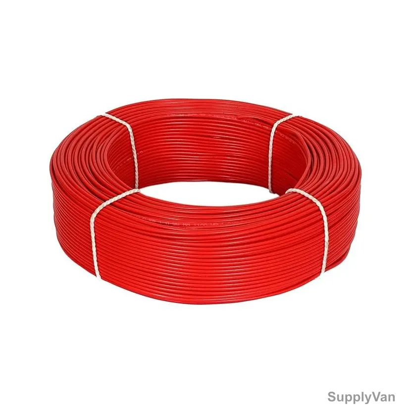 Panel Wire, PVC, 0.75 SQ.MM x 100 Yards Length, Red