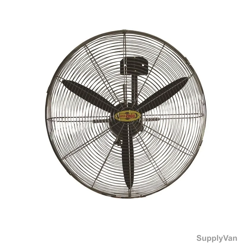 Super Asia Industrial Wall Fan, 280W, 220-240V, 24 Inch Blade Dia