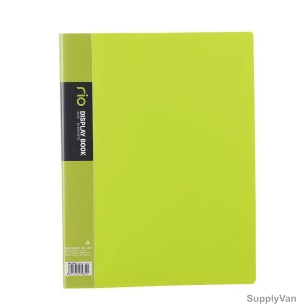 Deli Display File, E5032, Rio, 20 Pocket, Green