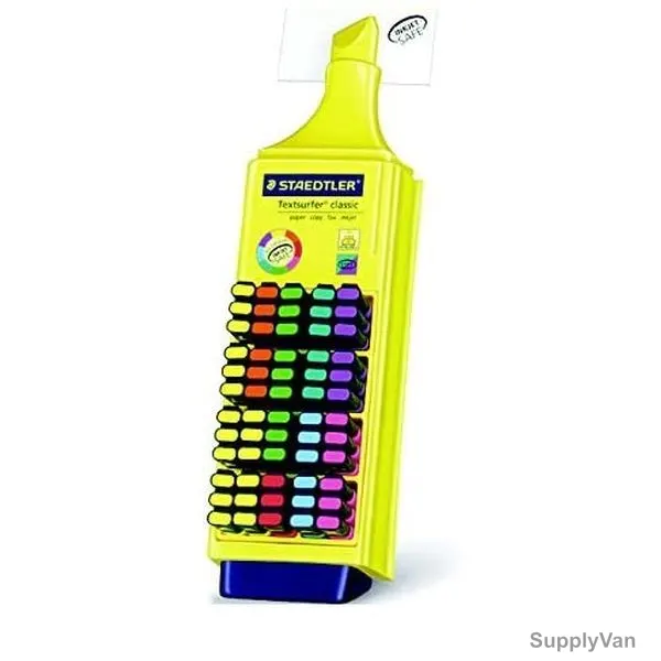 Staedtler Textsurfer Classic Highlighter, ST-364-V200, 1.0-5.0MM Tip Size, Assorted Colors, 200 Pcs/Set