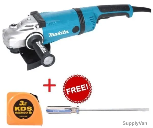 Makita Angle Grinder GA9020 w/Free 3Mtrs Tape and Screwdriver