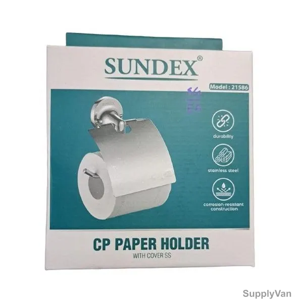 Sundex Bathroom CP Paper Holder, 21586, Stainless Steel