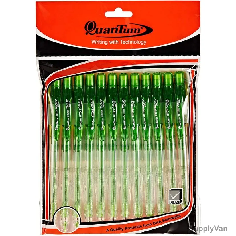Quantum Mechanical Pencil, QM227PKG, Atom, 0.5MM, Green, 12 Pcs/Pack