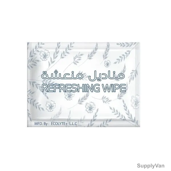 Ecolyte Plus Refreshing Wet Wipes, ECO-RWW-50, 17CM Length x 10CM Width, 50 Pcs/Box — image 1