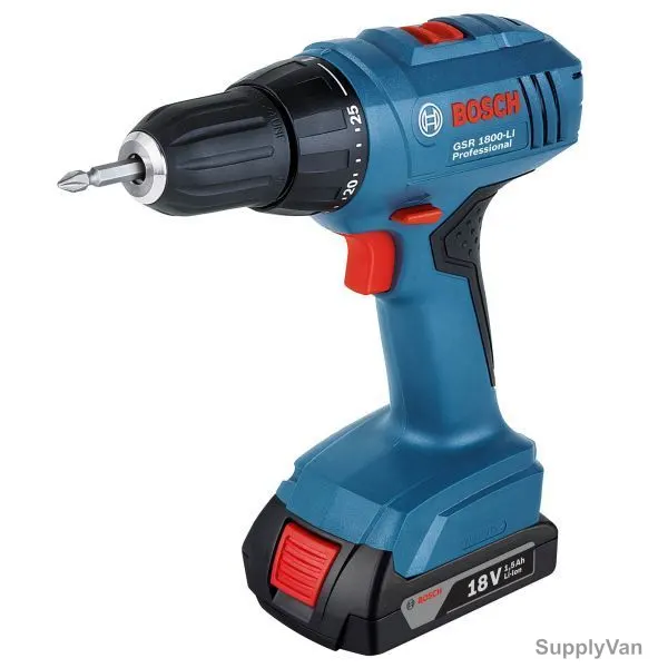 Bosch Cordless Drill, GSR-1800-LI, 18V