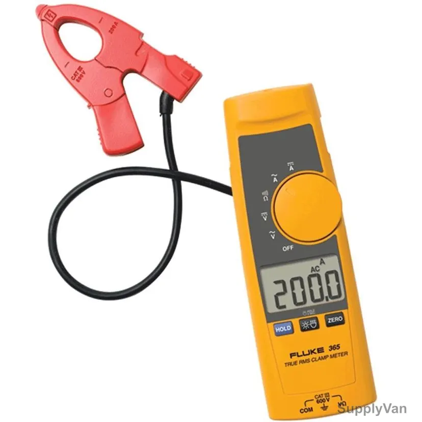 Fluke Detachable Jaw TRMS AC/DC Clamp Meter, 365, 200A, 600V — image 1