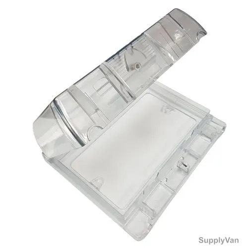 Abb Weatherproof Switch Cover With Soft Pad, CWP200, IP55, 2 Gang, Clear