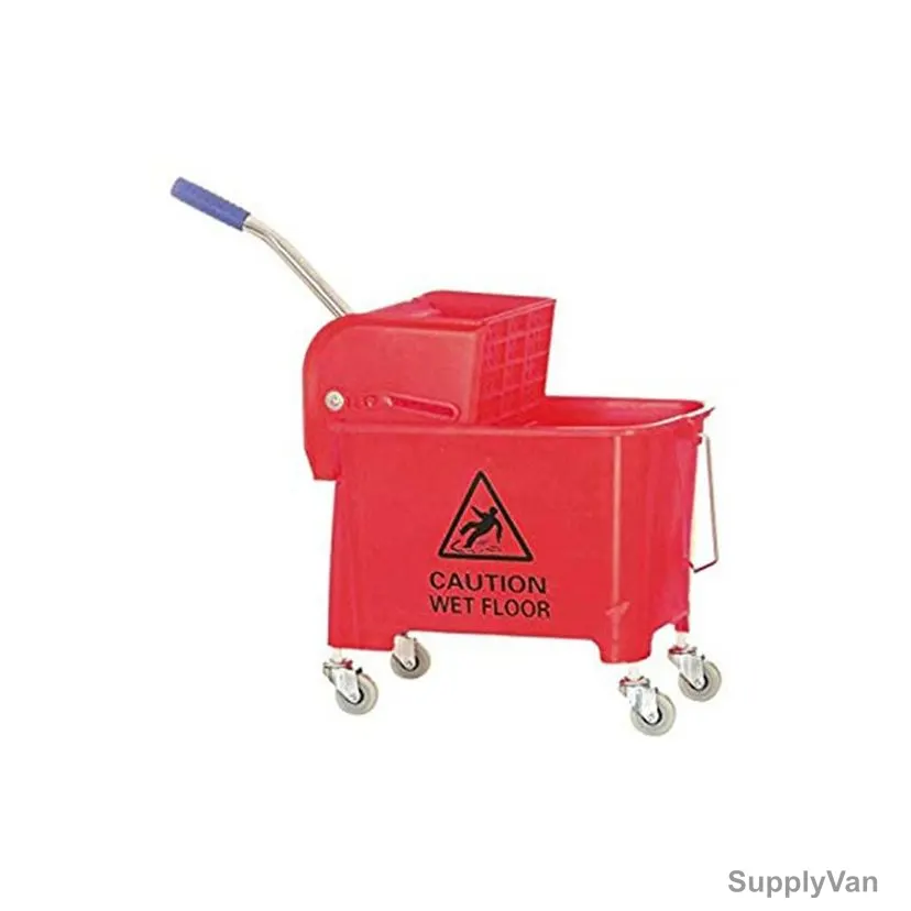 Akc Mop Bucket With Wringer, BT01R, Plastic, 20 Ltrs, Red