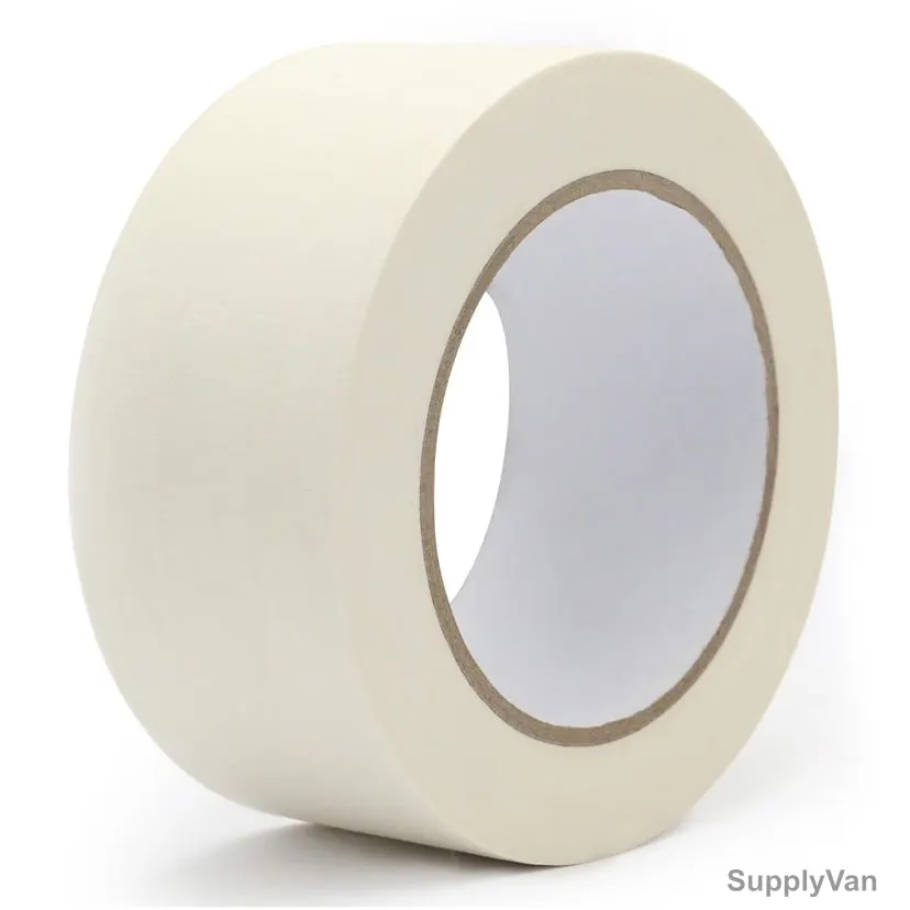 Asmaco Masking Tape, Crepe Paper, 2 Inch Width x 50 Yards Length, Beige