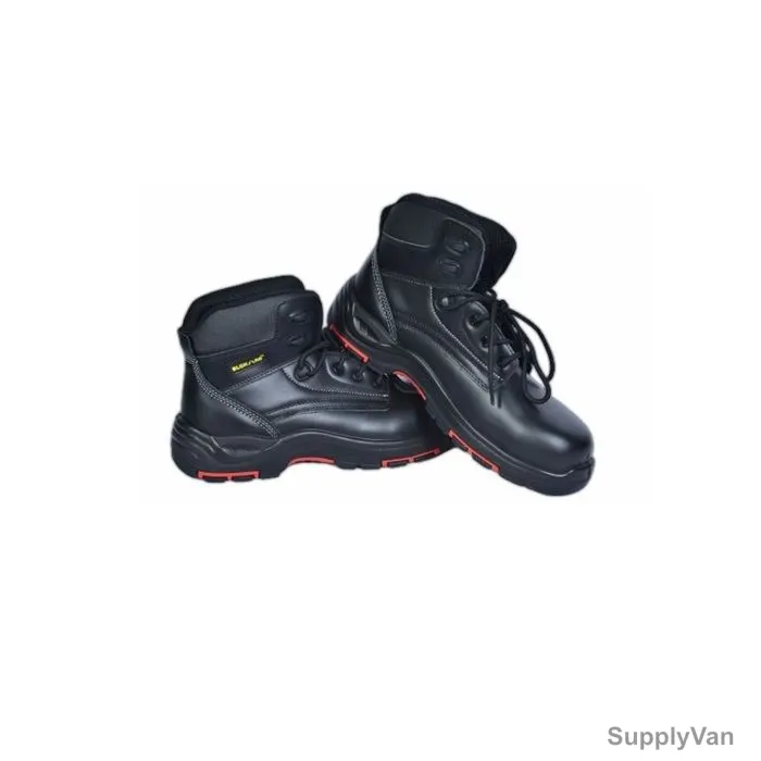 Blokarc Electrical Shock Resistant 18KV High Ankle Safety Shoes, M-8356RB-EH, Cow Leather, Size45, Black
