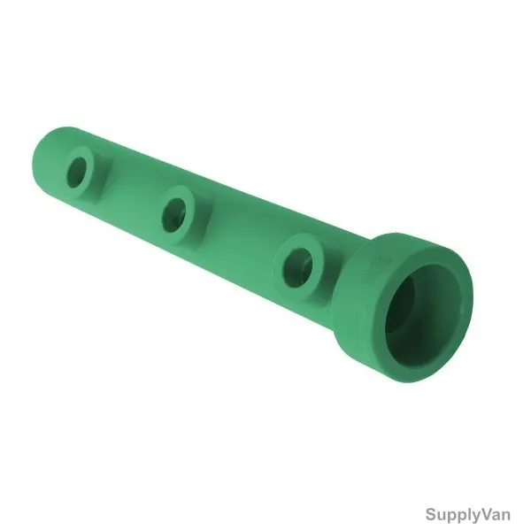Raktherm Pipe Manifold, MNF-3W-3225, PPR, 32 x 25MM Dia, Green, 2 Pcs/Pack