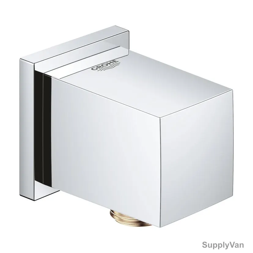 Grohe Wall Mounted Shower Outlet Elbow, 27704000, Euphoria Cube, Metal, 66MM Length, Starlight Chrome Finish — image 1