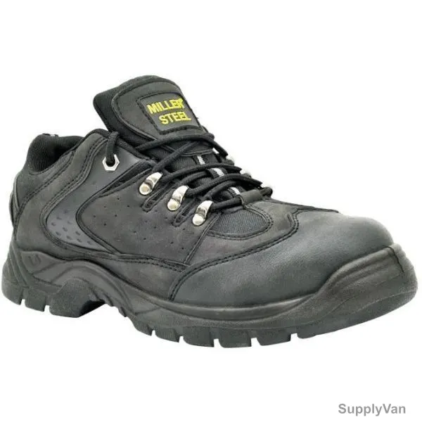 Miller Steel Toe Safety Shoes, MEB-EX-SBP, Size46, Black