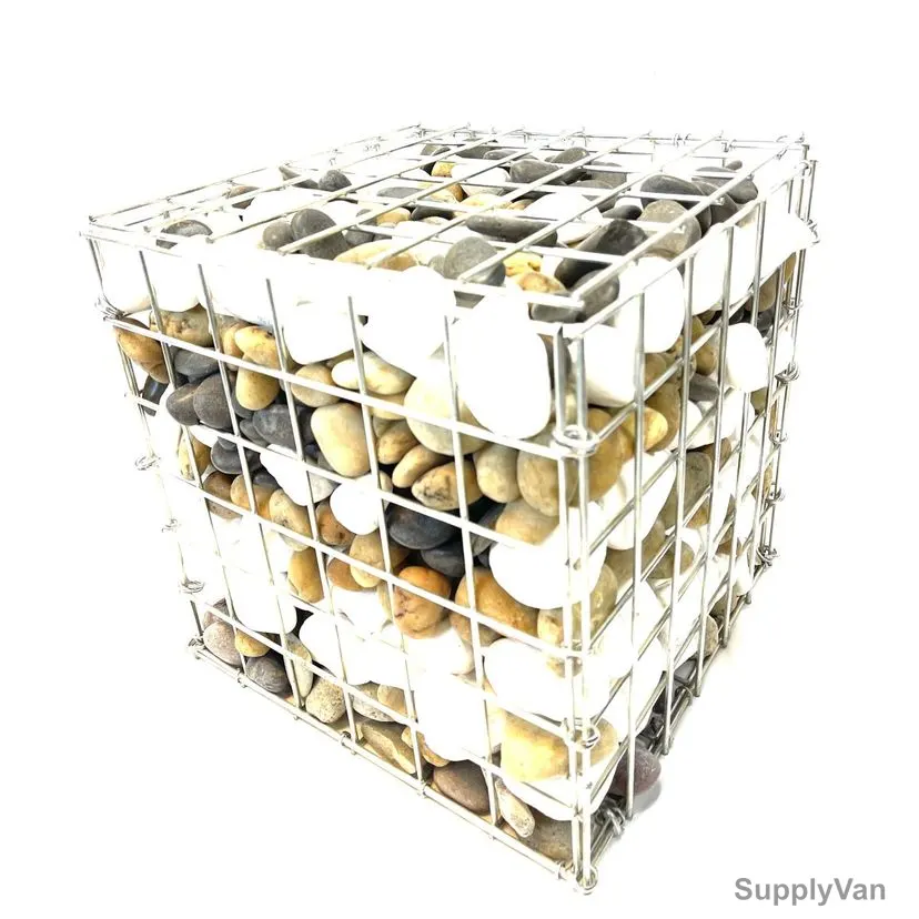 Admax Welded Gabion Basket With Outdoor Spiral, ADG454645550, Galvanized Steel, 450MM Length x 465MM Width, 5MM Wire Dia