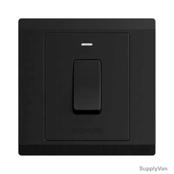 Abb DP Switch With Neon, BL171WH-885, Inora, 1 Gang, 1 Way, 20AX, Starry Black