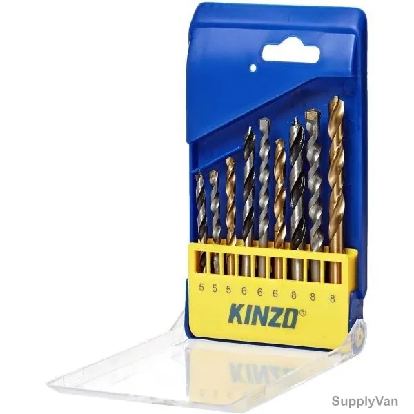 Kinzo Combination Drill Bit Set, 72060, PK9