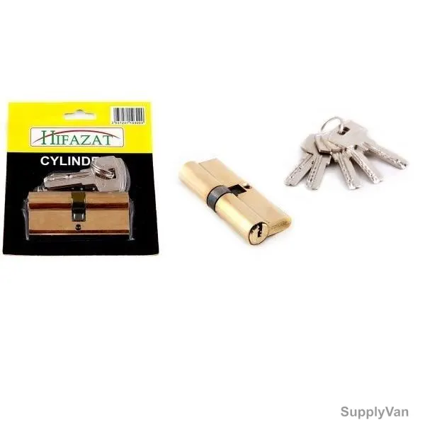 Hifazat Top Security Cylinder, SH-LK-HBPC60, Brass Plated, 60MM, Gold