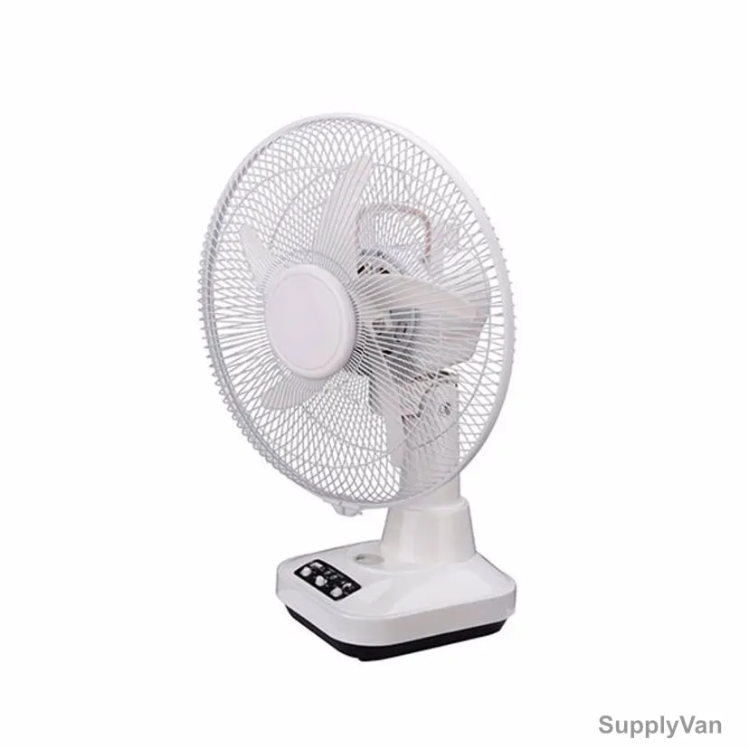 Geepas Rechargeable Table Fan, GF21118, 25W, 12 Inch, White