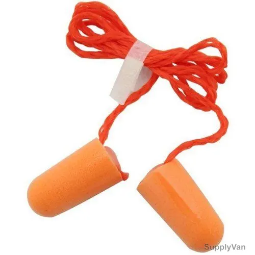 3M Corded Earplug, 3M1110, Polyurethane, Orange, 100 Pcs/Pack — image 1