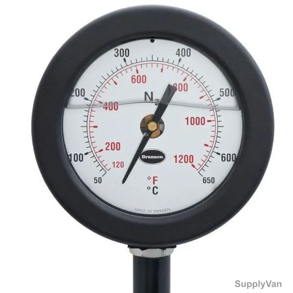 Brannan Exhaust Gas Thermometer, 93-110-2, 200MM, Back Entry