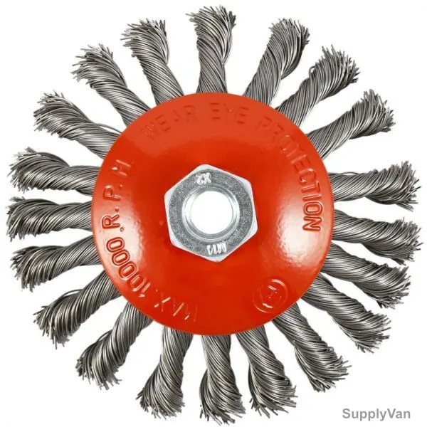 Hawk Wire Bevel Brush, 642151-3008, Knotted, 15x125MM