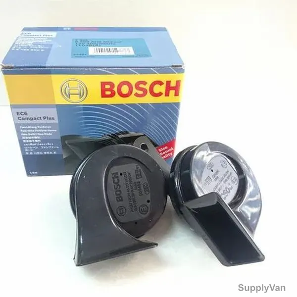 Bosch Fanfare Horn, EC6 Compact, 12V, 89MM Dia, 110DB, Black, 2 Pcs/Pack