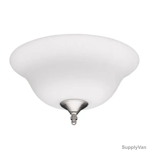 Hunter Frosted Bowl, 24126, 2 Light, 210MM, White