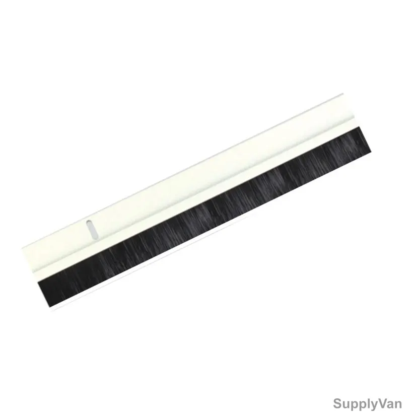 Door Brush, 1 Mtr, Aluminium, White
