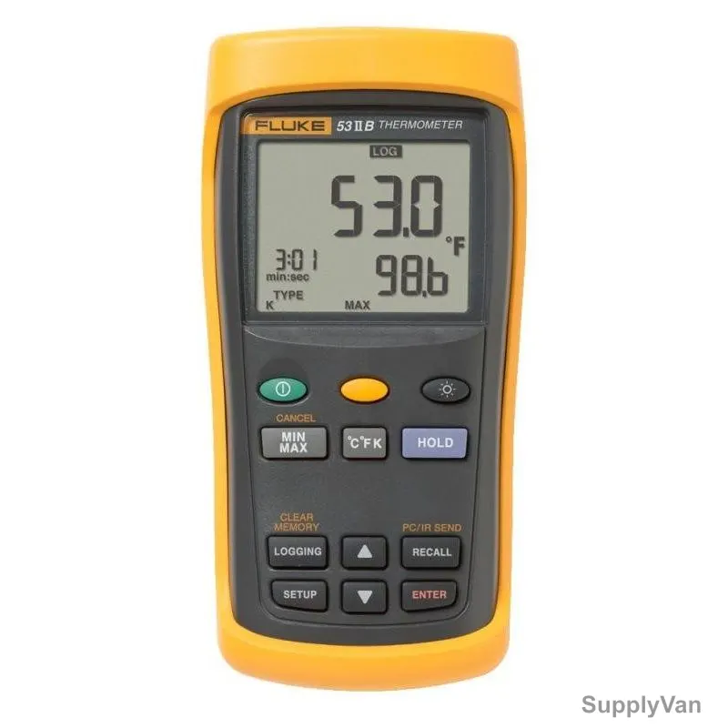Fluke Digital Thermometer With Data Logging, 53-2-B
