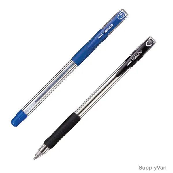 Uni-Ball Ball Point Pen, SG100M-02BE-BK, Lakubo, 1.0MM Tip, Blue/Black, 2 Pcs/Set