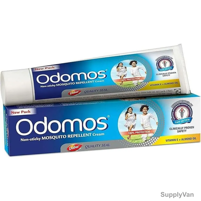 Dabur Odomos Non-Sticky Mosquito Repellent Cream, 100GM, 36 Pcs/Pack — image 1