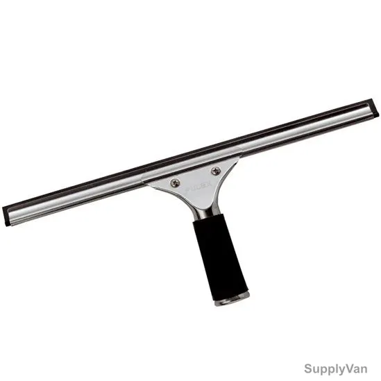 Intercare Window Squeegee, Stainless Steel, 25CM, Black and Silver