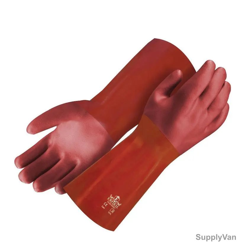 Empiral PVC Dipped Gloves, Gorilla Shield I, PVC, XL, Burgundy