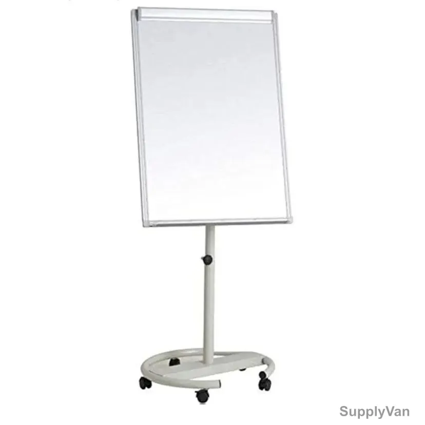 Fos Digital Magnetic Flip Chart Stand, Movable, G Type, 100CM Height x 70CM Width, White