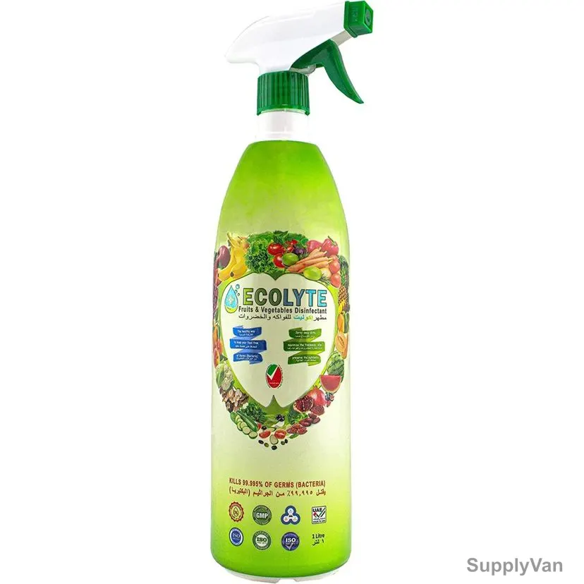 Ecolyte Plus 100% Natural Fruits and Vegetables Disinfectant, 1 Ltr