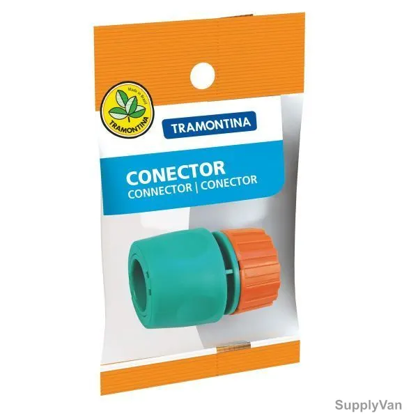 Tramontina Hose Connector, 78506500, Green and Orange