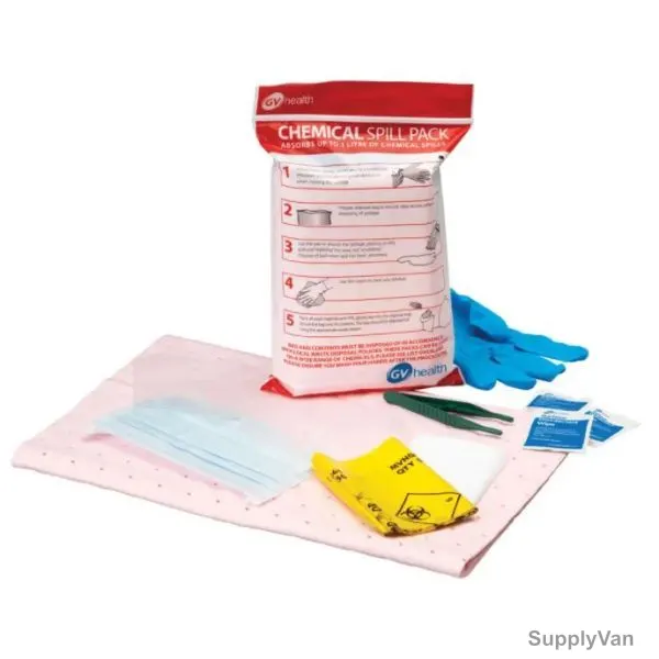 GV Health Chemical Spill Kit, MJZ019, 10 Pcs/Kit